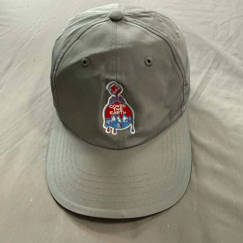 Adidas Cover The Earth Gray Performance Hat Cap OSFM Adjustable